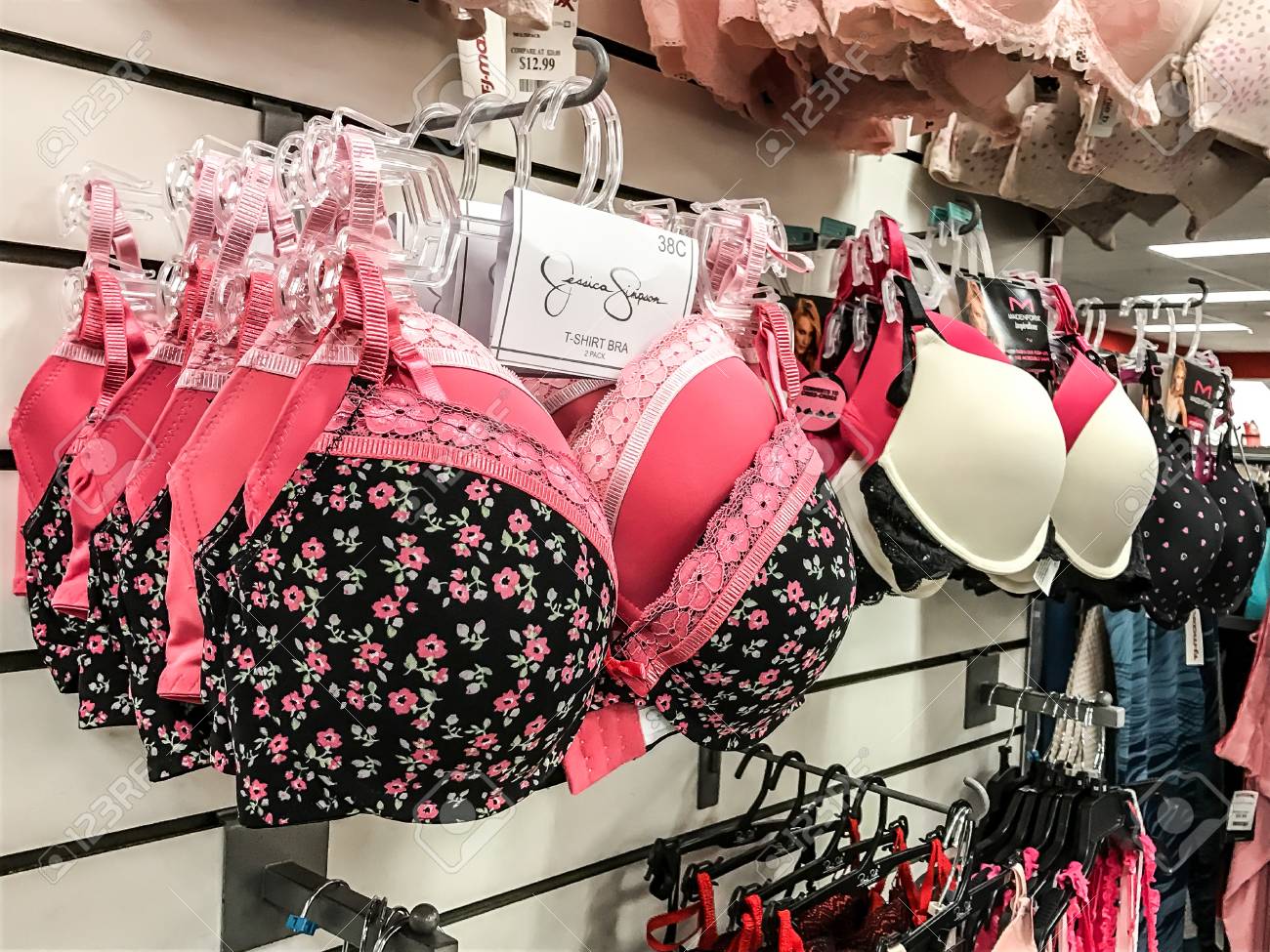 new york january 27 2017 lingerie items for sale are displayed tj maxx stock