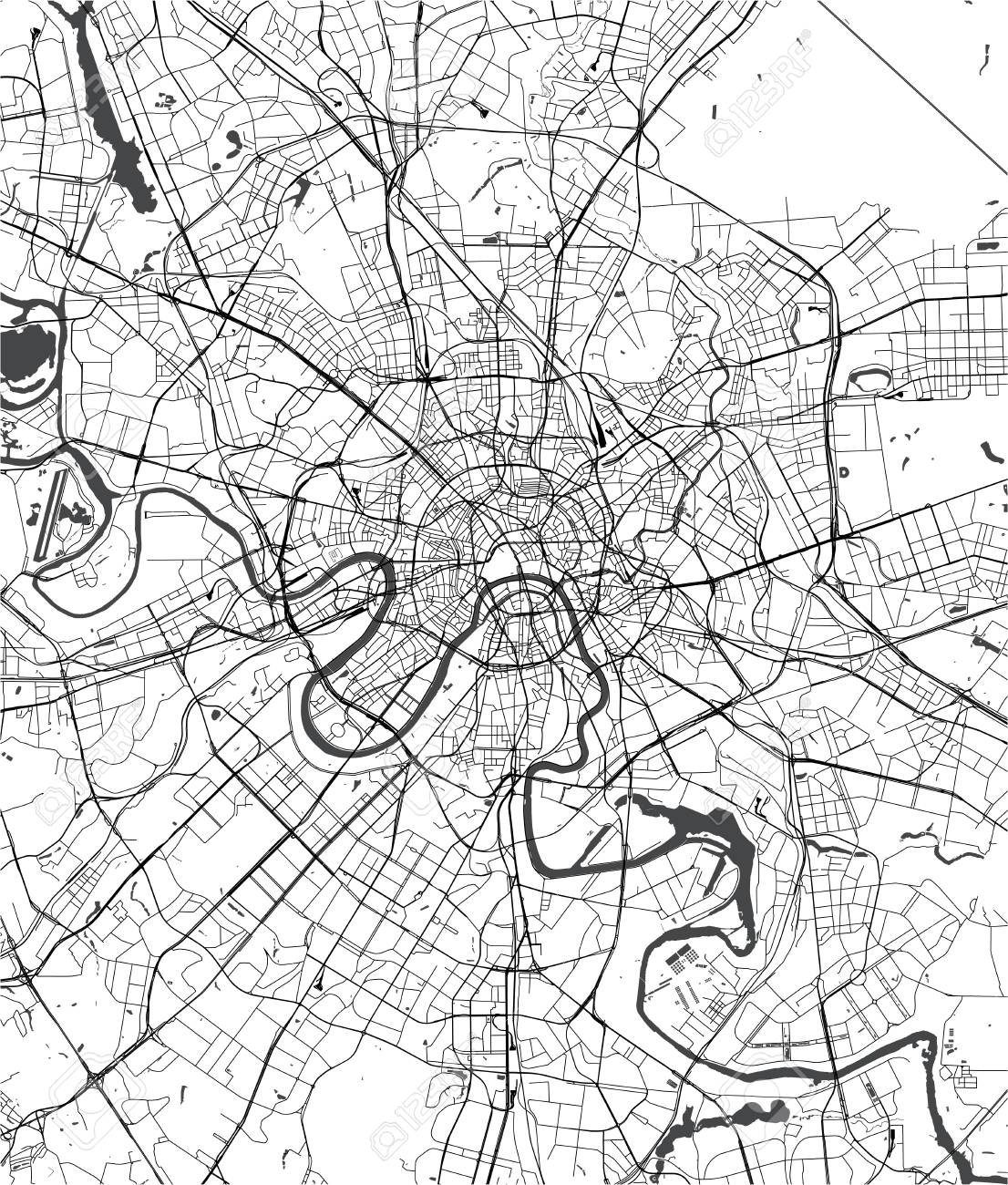 Москва карта svg