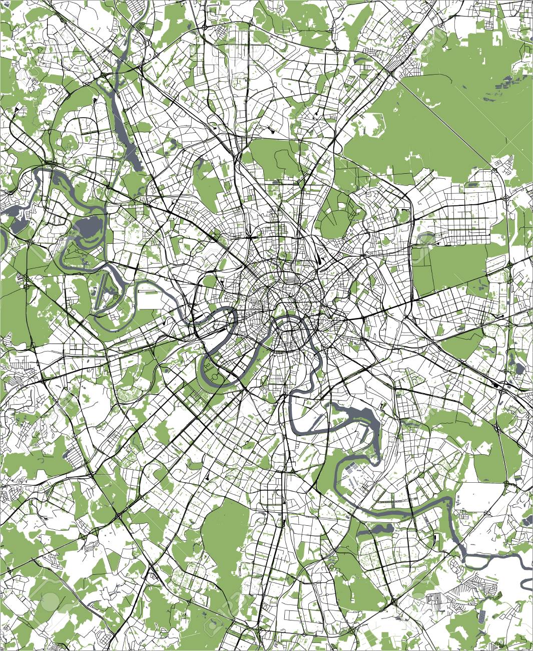 Москва карта svg