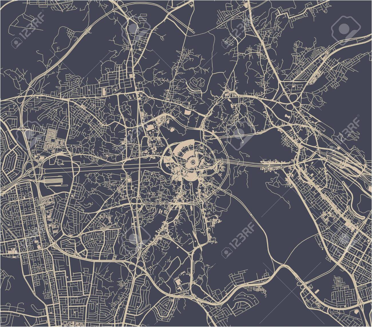 City Of Mecca Map Map Of The City Of Mecca, Saudi Arabia Royalty Free Svg, Cliparts, Vectors,  And Stock Illustration. Image 153013337.