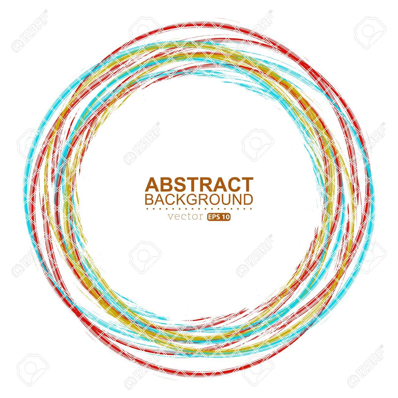 colorful circle brush paint