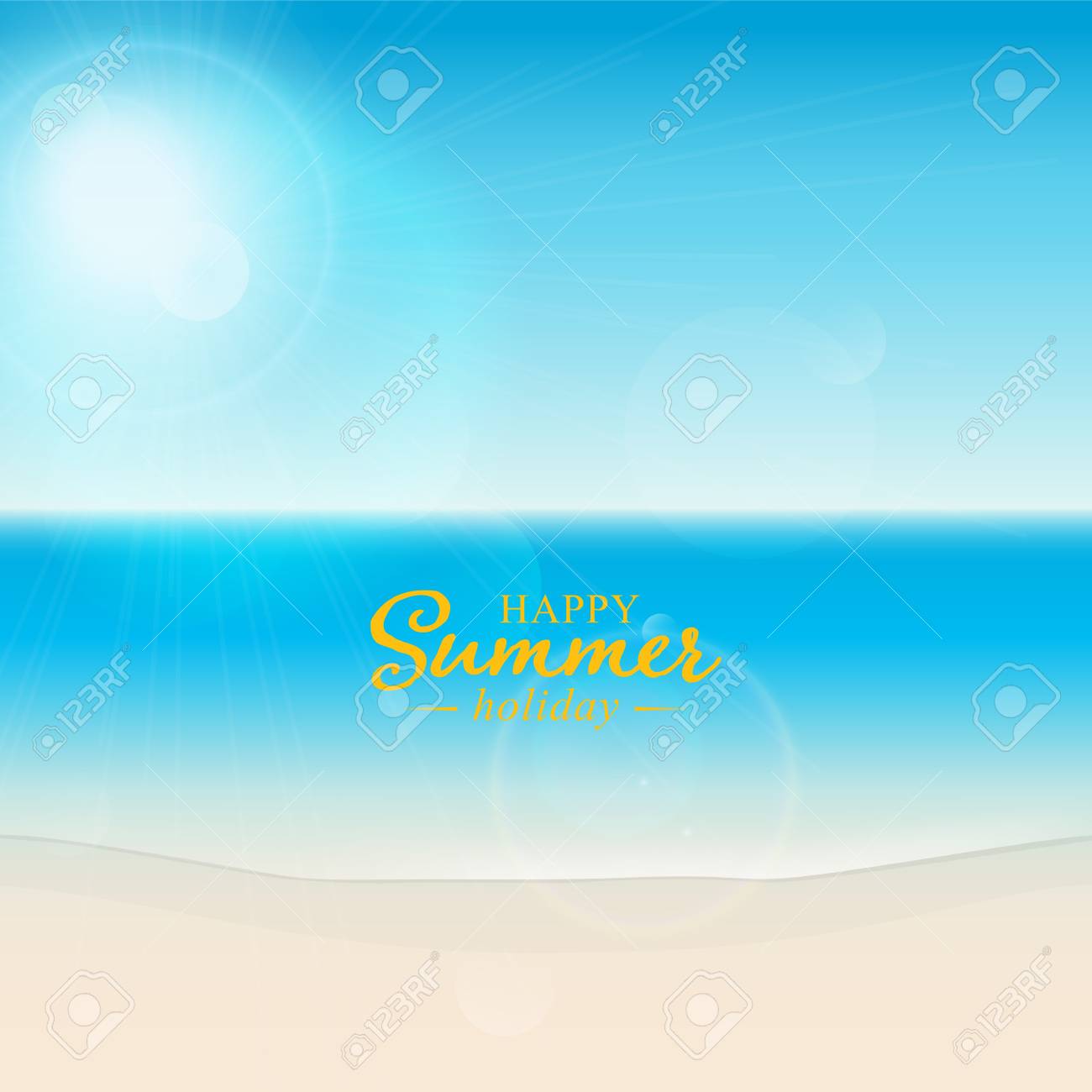 熱帯の海の背景イラストです 夏の休日 のイラスト素材 ベクタ Image