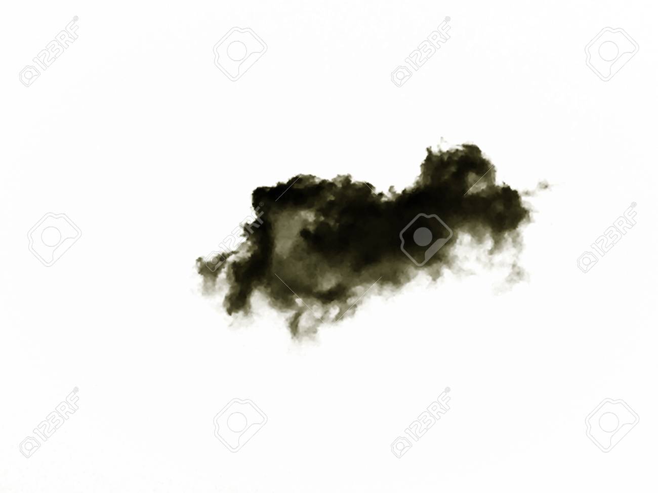 set of isolated clouds over white background design elements cloud cut out
