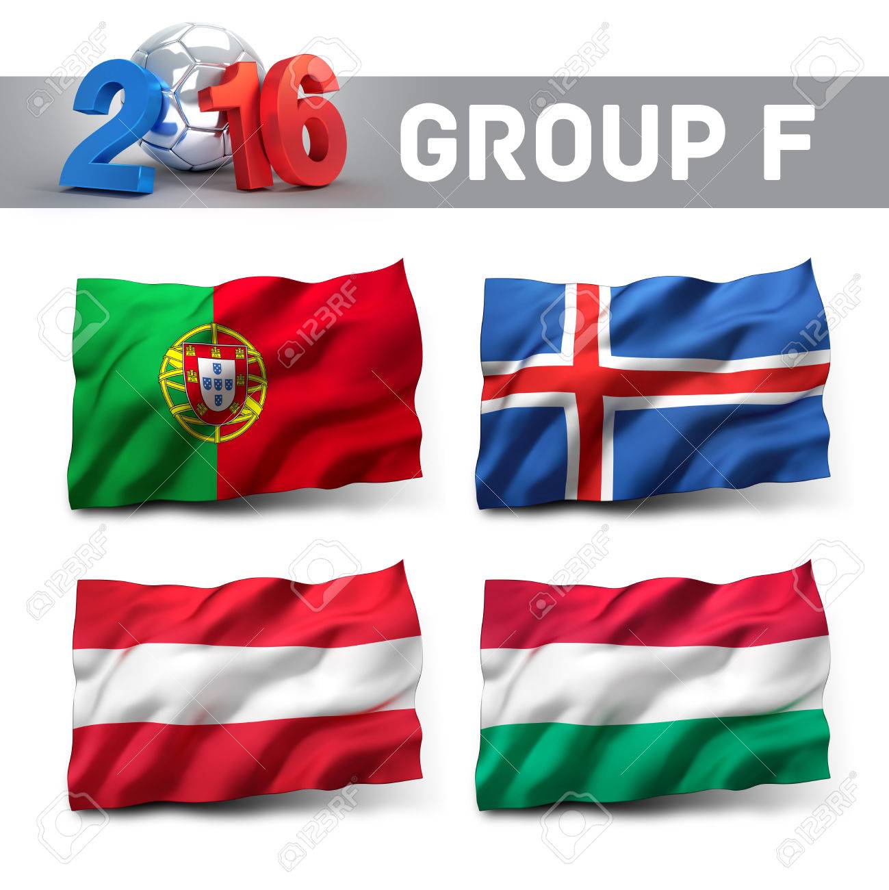 France 2016 Groupe De Qualification F Avec Des Drapeaux De L Equipe La Concurrence Du Football Europeen Banque D Images Et Photos Libres De Droits Image 49938134