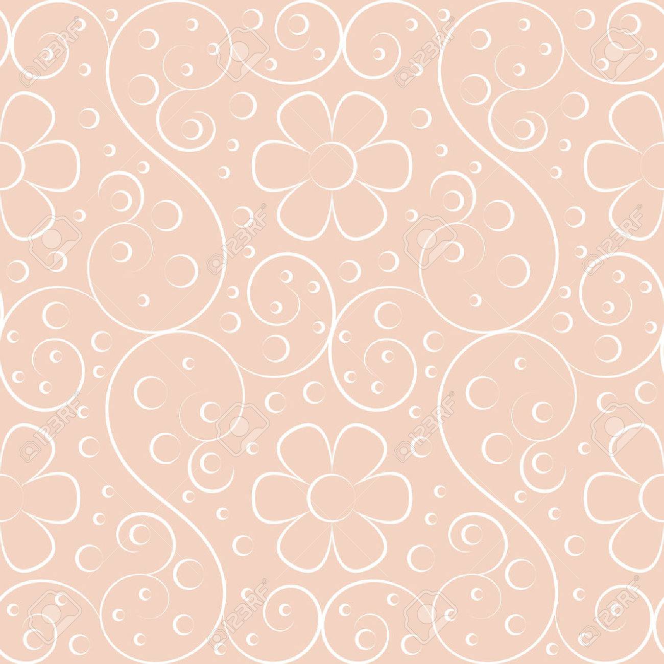 simple line art seamless vector pattern design element with scroll simple scroll design