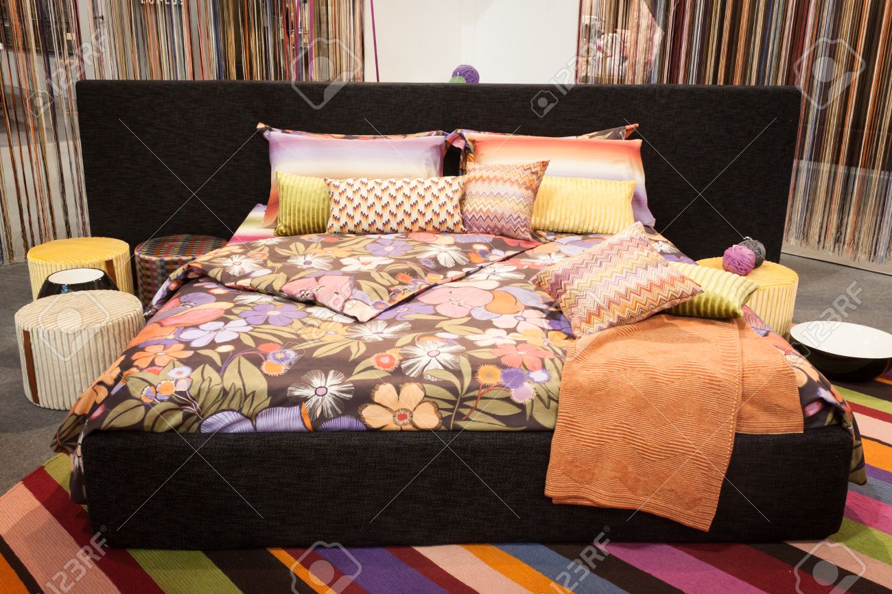 Milan Italy January Missoni Bed Linen On Display At Homi - Milan Italy January Missoni Bed Linen On Display At Homi Homeinternational milan italy january missoni bed linen on display at homi - milan italy january missoni bed linen on display at homi homeinternational