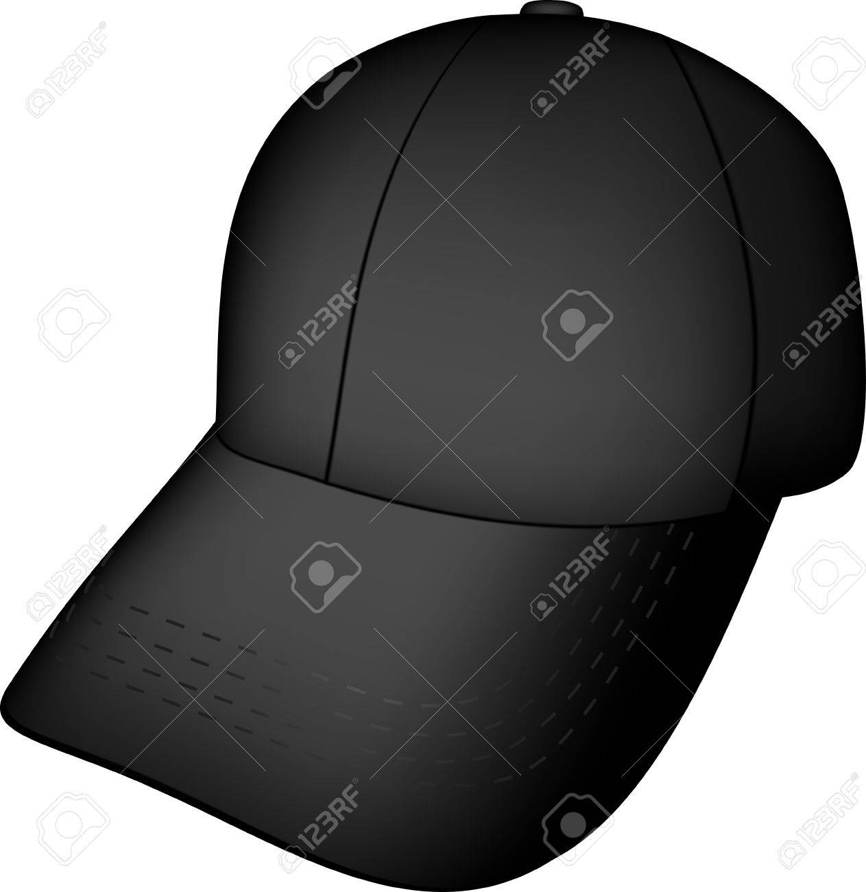 黒の野球帽 のイラスト素材 ベクタ Image