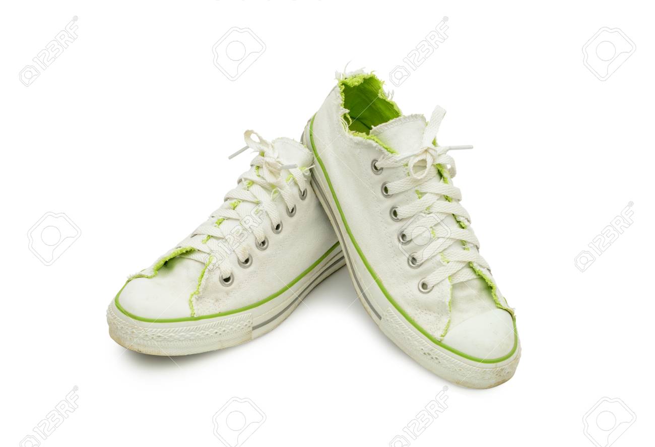 green canvas shoes