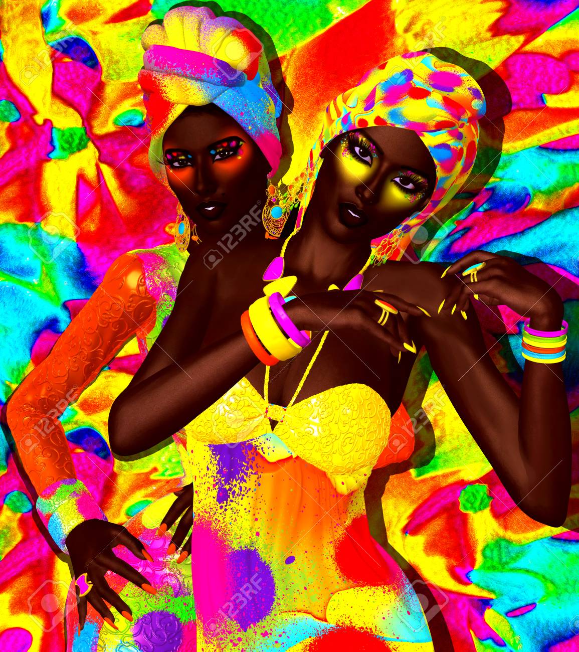 African American Fashion Beauties Two Friends A Stunning Colorful Stock Photo Picture And Royalty Free Image Image African American Fashion Beauties Two Friends A Stunning Colorful Stock Photo Picture And Royalty Free Image Image