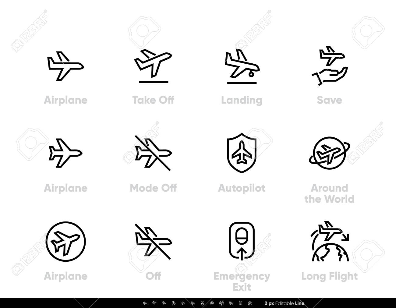 Plane Flight, Airplane, Aircraft, Landing, Autopilot, Long Flight Vector  Icon Editable Line Royalty Free SVG, Cliparts, Vectors, and Stock  Illustration. Image 142105870., image size:1300x1011