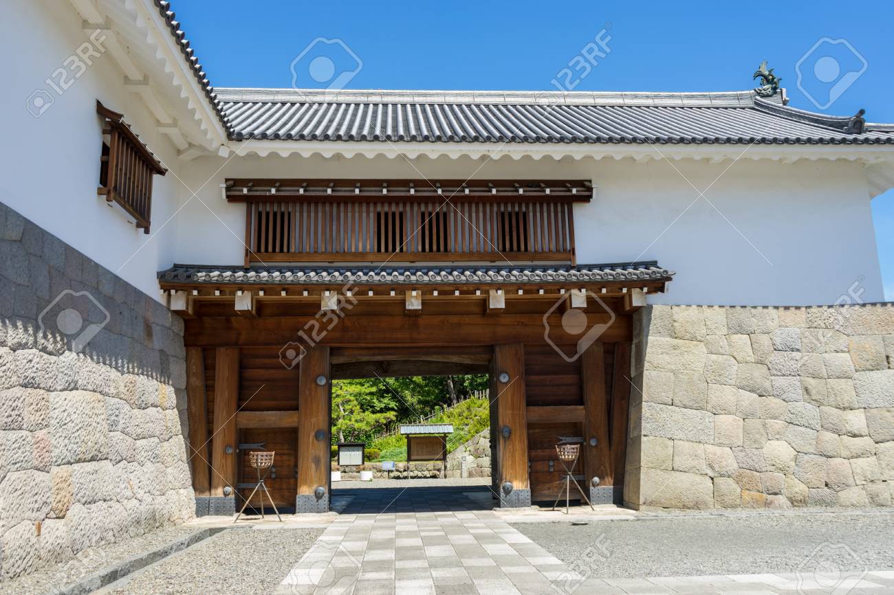 Cigasci Gomon Gate Of Sunpu Castle Stock Photo Picture And Royalty Free Image Image