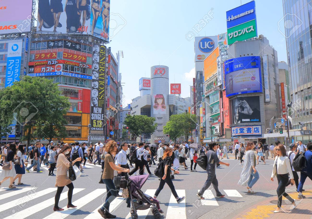 東京都渋谷区の東京日本 15 年 5 月 8 日 忙しい渋谷交差点 の写真素材 画像素材 Image