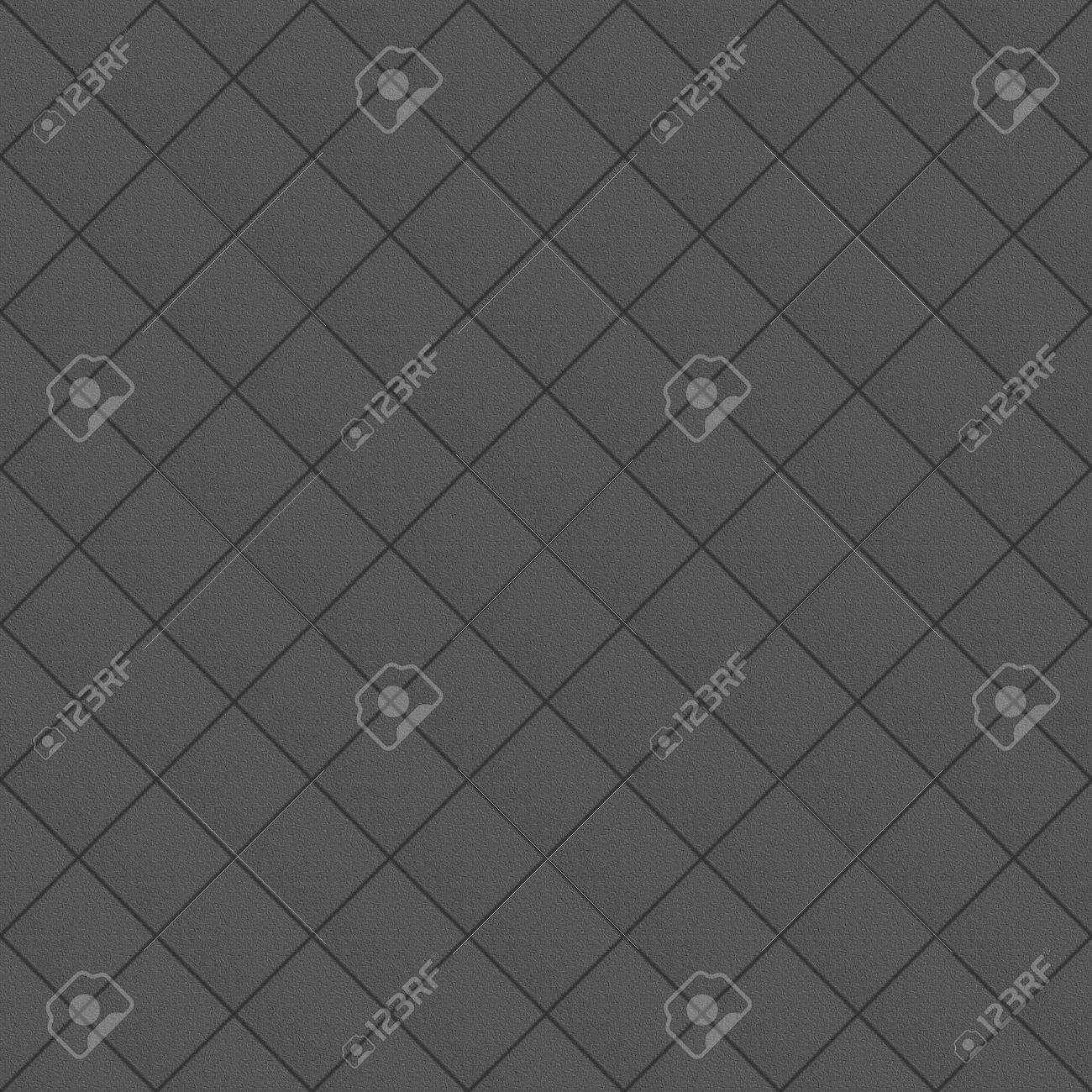 Linoléum Tapis Avec Plaid Texture Fine Revêtement De Sol Souple Gris Foncé