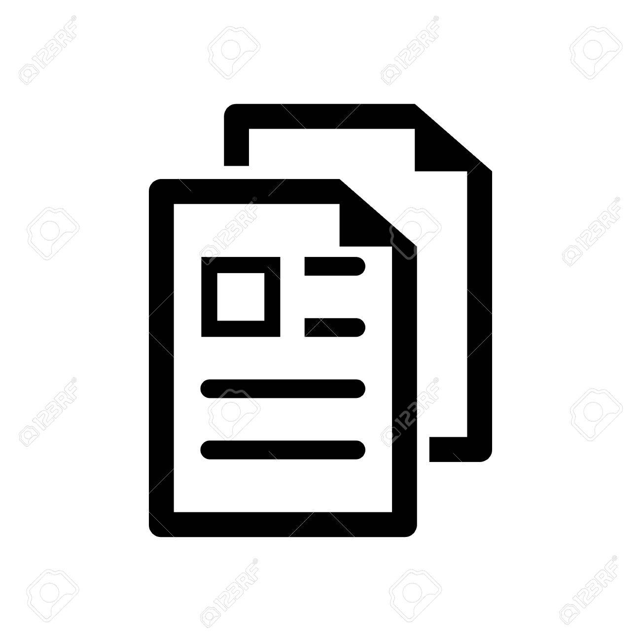 Copy File Icon. Duplicate Document Symbol. Royalty Free SVG, Cliparts,  Vectors, And Stock Illustration. Image 45803681.