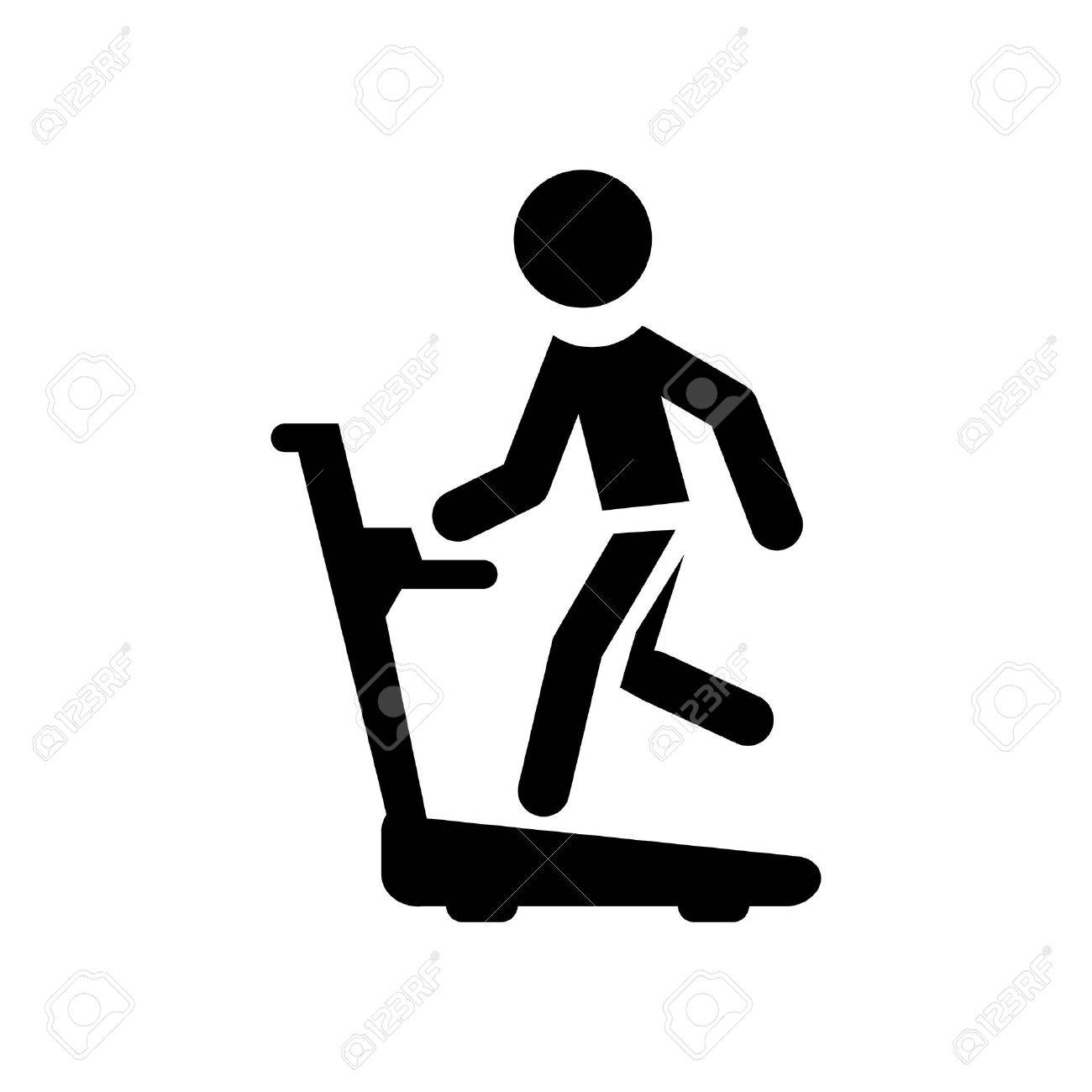 treadmill icon royalty free cliparts vectors and stock
