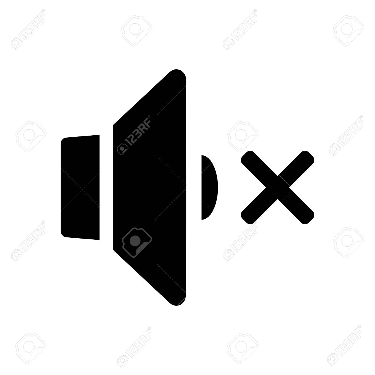スピーカーをミュート記号アイコン Ound 無記号のイラスト素材 ベクタ Image スピーカーをミュート記号アイコン Ound 無記号のイラスト素材 ベクタ Image