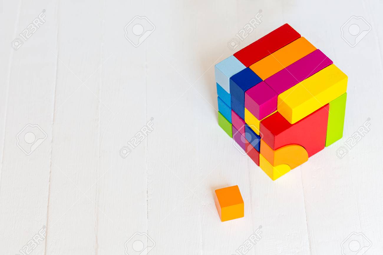 wooden block cubes
