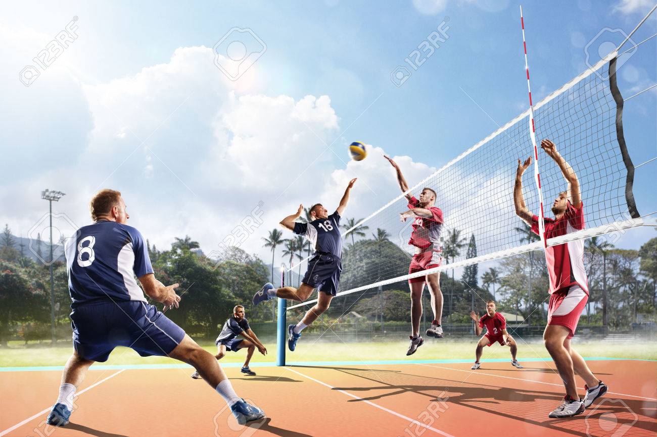 voleibol jugadores en cancha voleibol jugadores en cancha