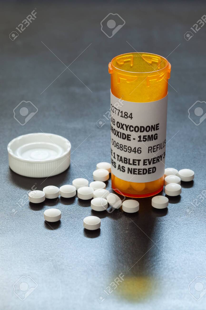 Prescription Bottle With Backlit Oxycodone Tablets. Oxycodone Is A Generic  Prescription Opioid. A Concept Of The Opioid Epidemic Crisis Фотография,  картинки, изображения и сток-фотография без роялти. Image 129125199