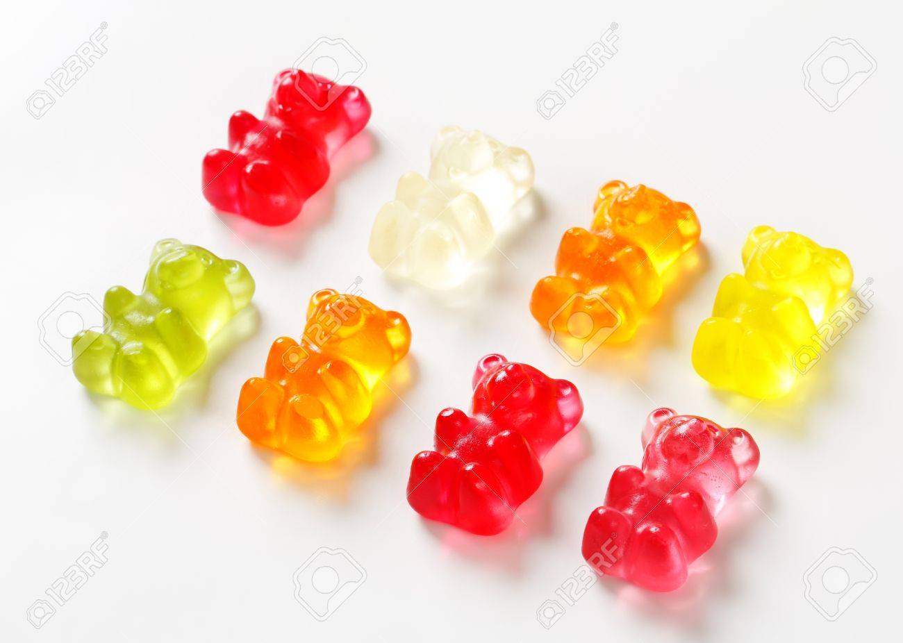 雑色のフルーツ味のグミのクマ の写真素材 画像素材 Image