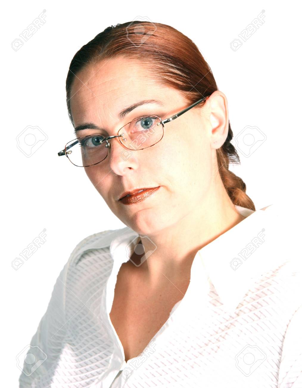 ビジネスの女性とメガネ の写真素材 画像素材 Image