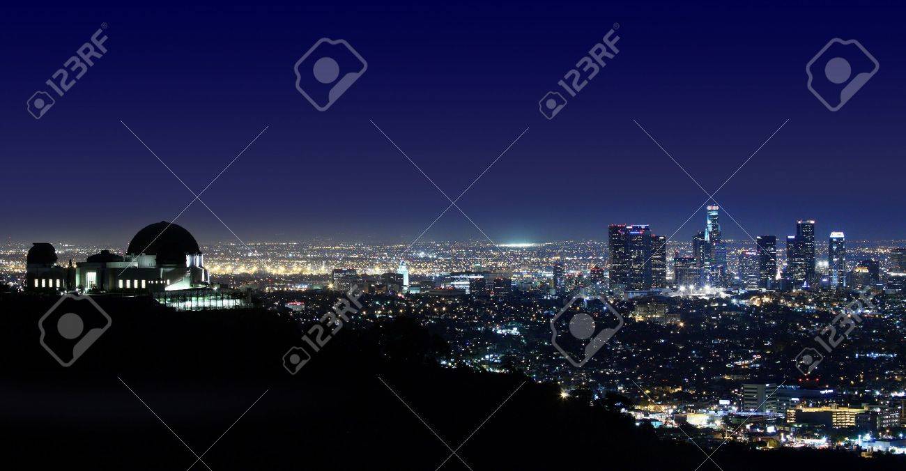 Arial View of Los Angeles Above Griffith Observatory Los Angeles, California - 13096327 Arial View of Los Angeles Above Griffith Observatory Los Angeles, California - 13096327