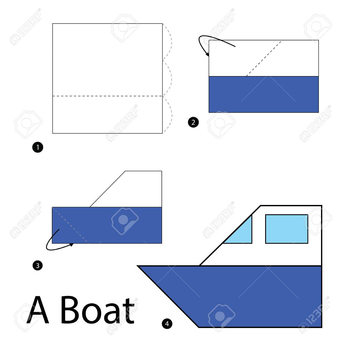 Step By Step Instructions How To Make Origami A Boat