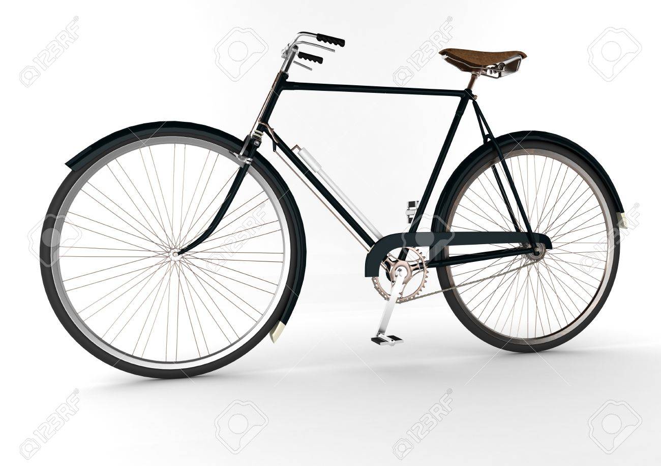 dark green bicycle