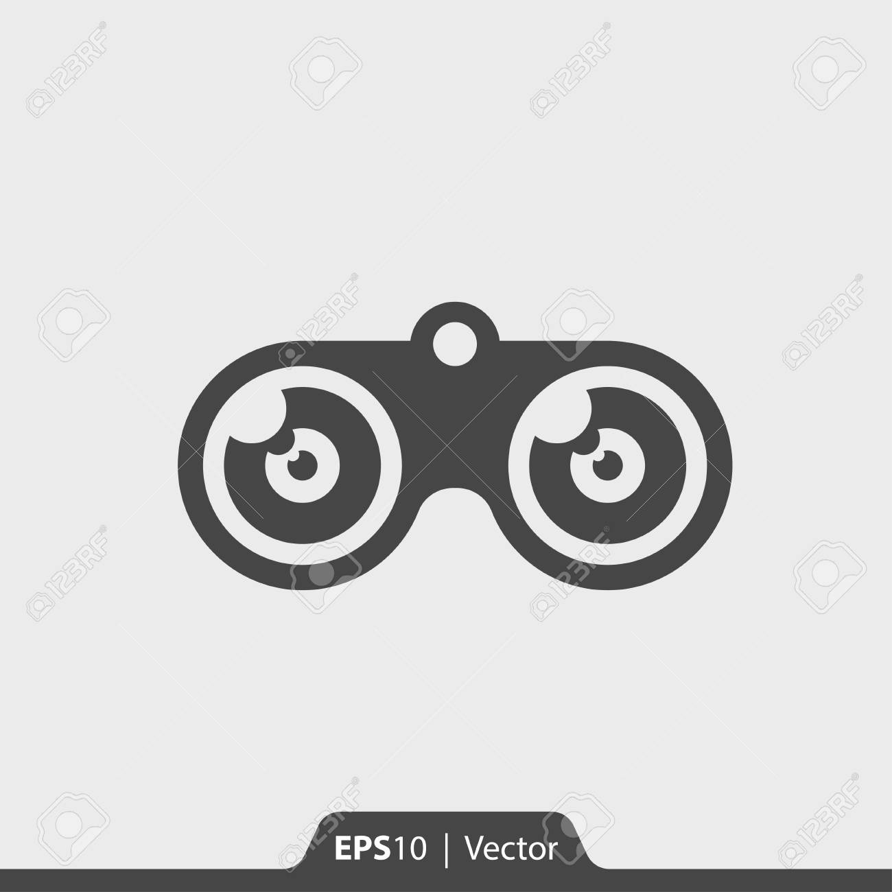 Binoculars Vector Icon For Web And Print And Print Royalty Free Cliparts Vectors And Stock Illustration Image 61953576
