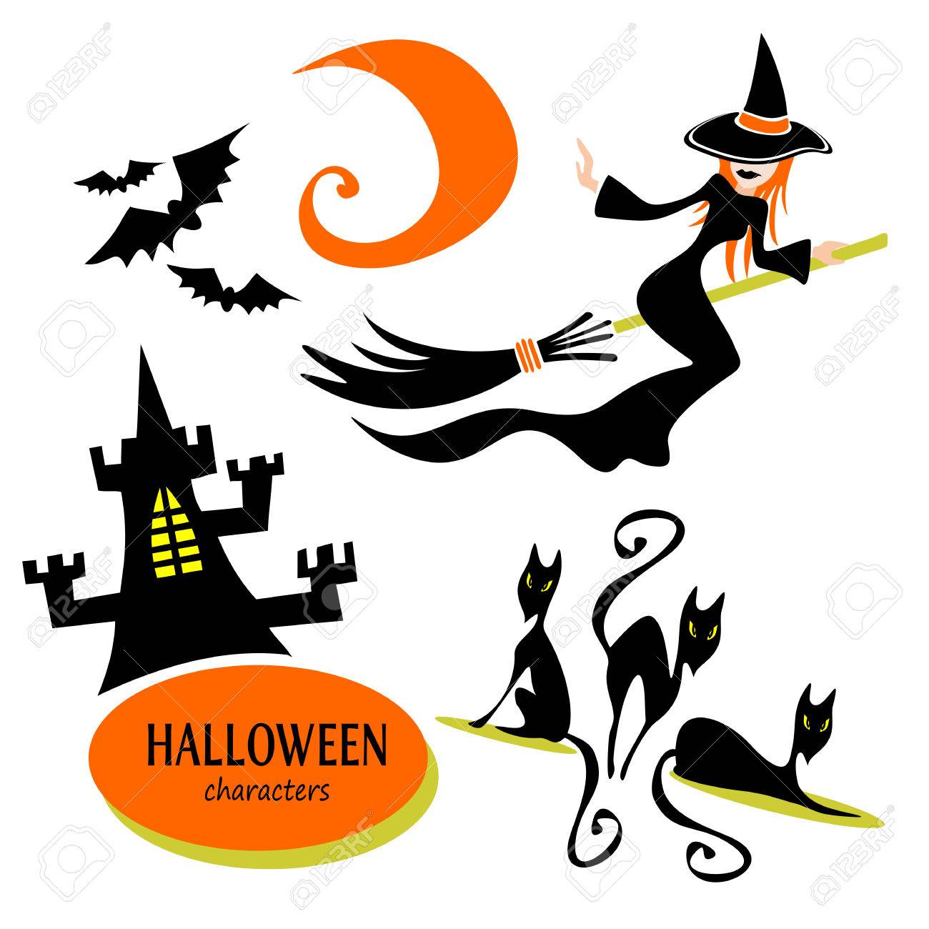 ハロウィン文字のセット ハロウィンかわいい魔女と漫画カボチャ白い背景で隔離 グリーティング カードやチラシの要素をデザインします のイラスト素材 ベクタ Image ハロウィン文字のセット ハロウィンかわいい魔女と漫画カボチャ白い背景で隔離 グリーティング カードやチラシの要素をデザインします のイラスト素材 ベクタ Image