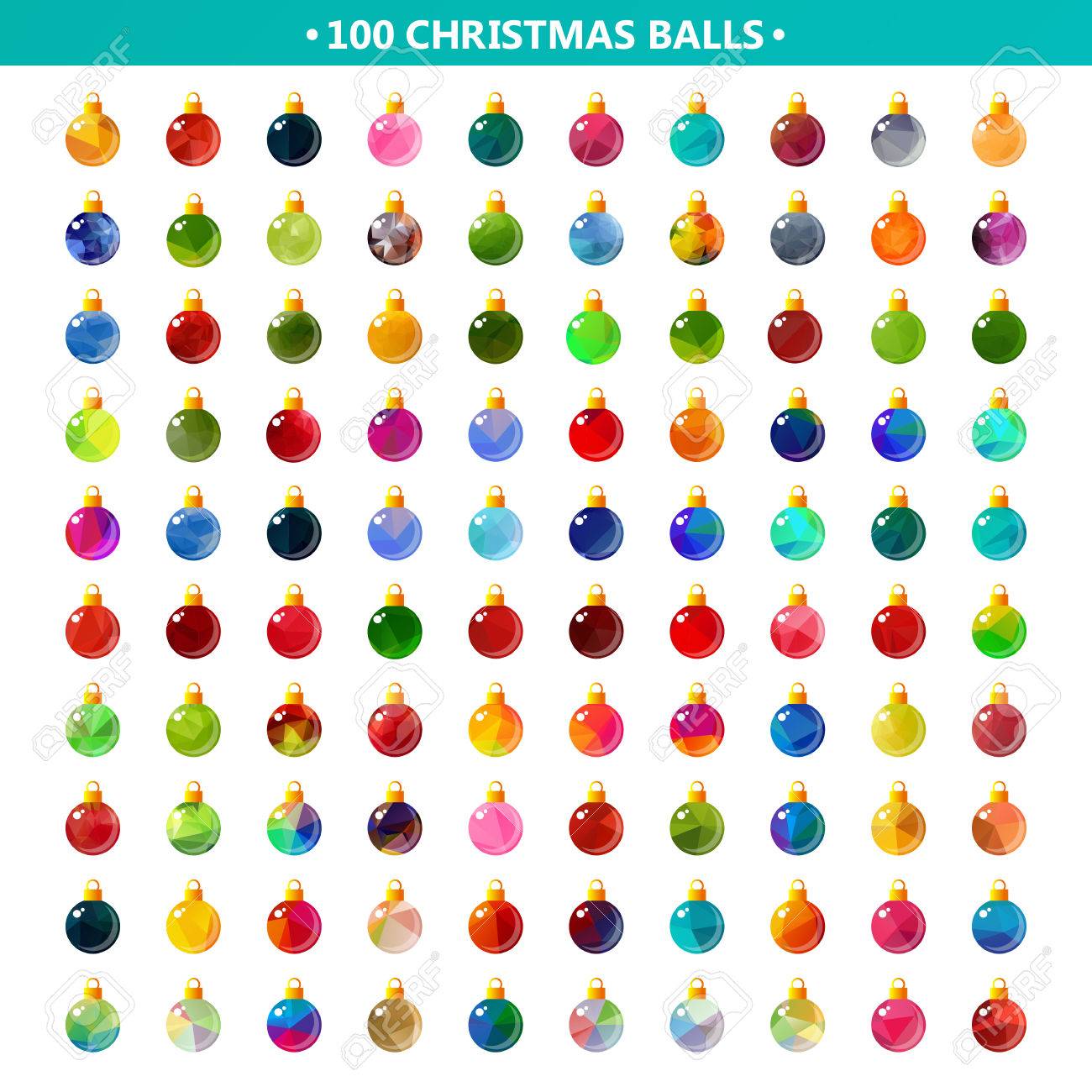 Sfere Variopinte Di Natale Isolate Su Priorità Bassa Bianca Sagoma Albero Di Natale Bianco Elementi Di Design Per Biglietti Di Auguri O Volantini