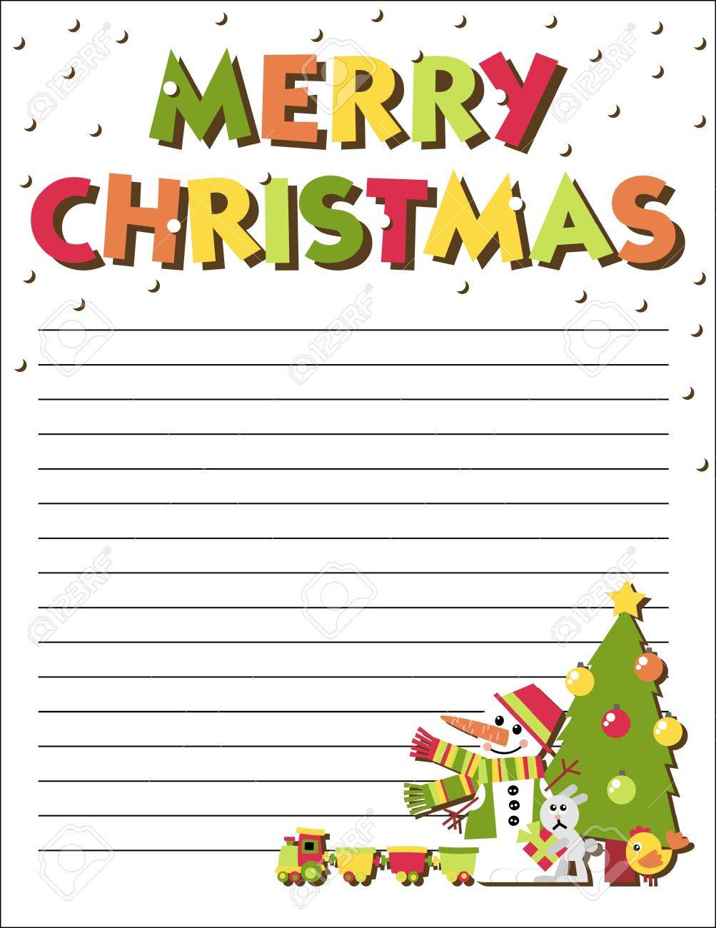Form Letters To Santa Claus With An Illustration Royalty Free Form Letters To Santa Claus With An Illustration Royalty Free
