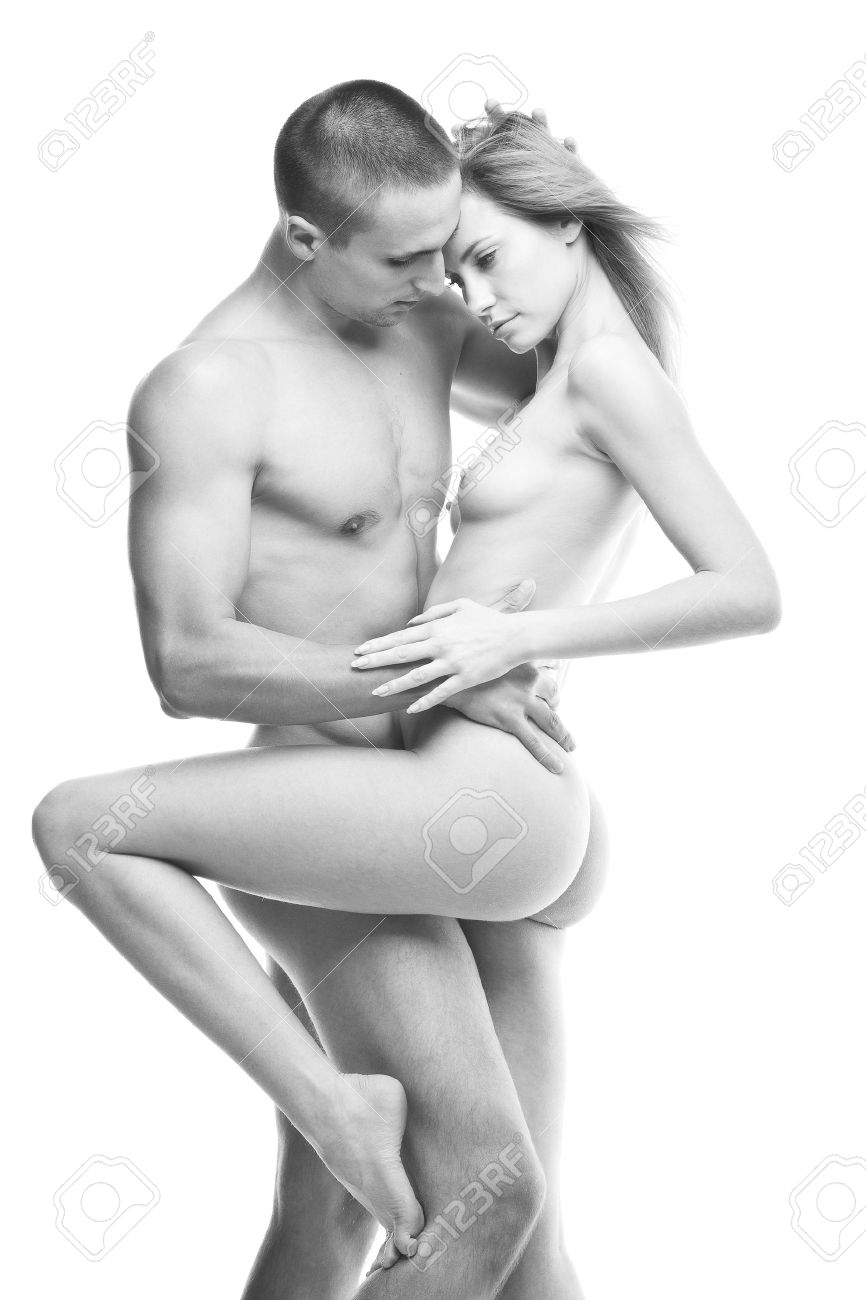 Black And White Photo Of Nude Sexy Couple In Love Stock Photo, Picture and  Royalty Free Image. Image 23330789.