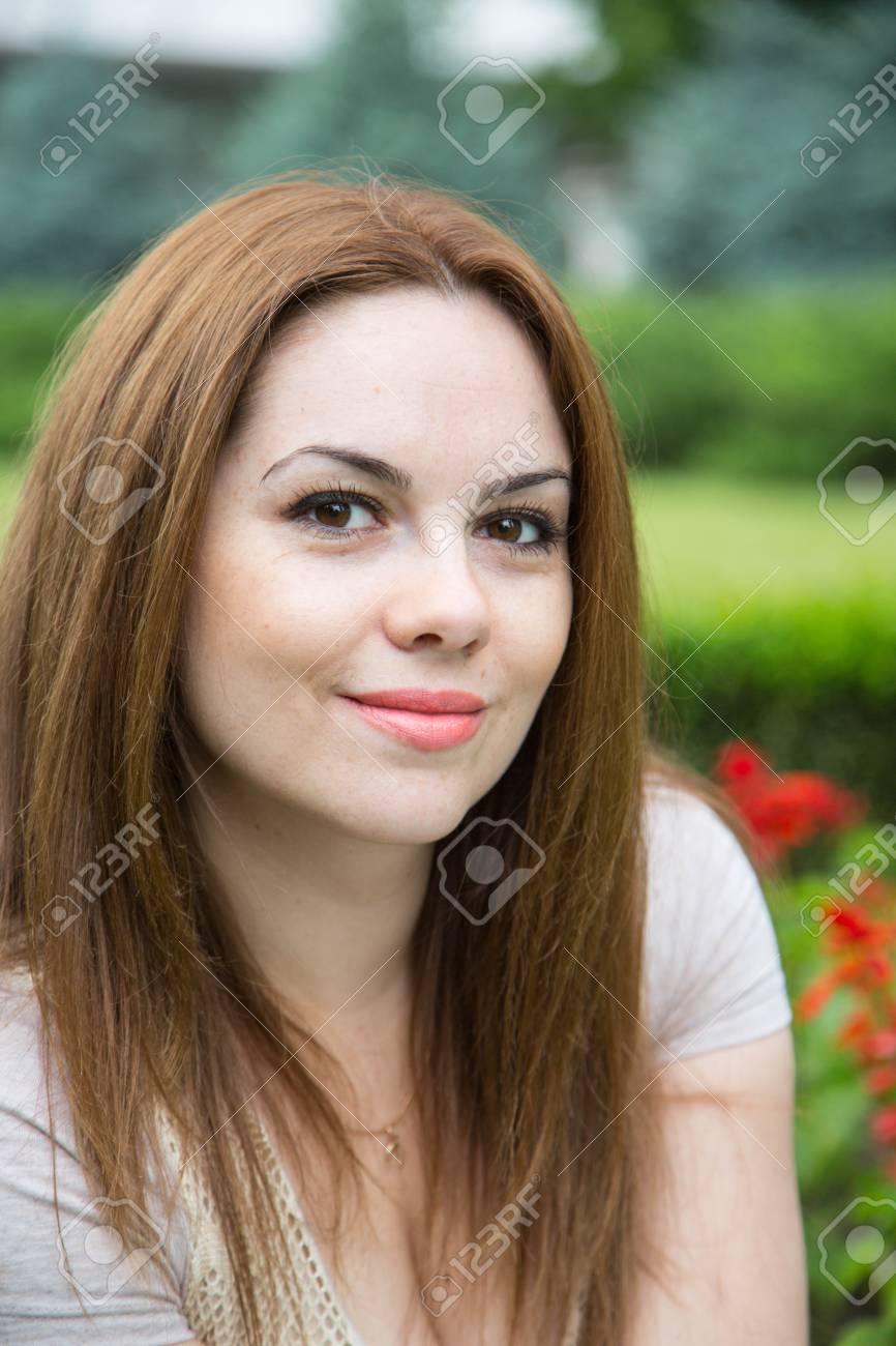 A Potrait Of Young Beautiful Woman Between 25 And 30 Years Old Stock Photo Picture And Royalty Free Image Image 56827157