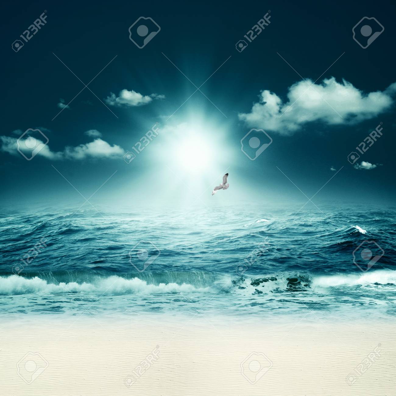 Beautiful sea. Abstract marine backgrounds for your design - 19594644 Beautiful sea. Abstract marine backgrounds for your design - 19594644