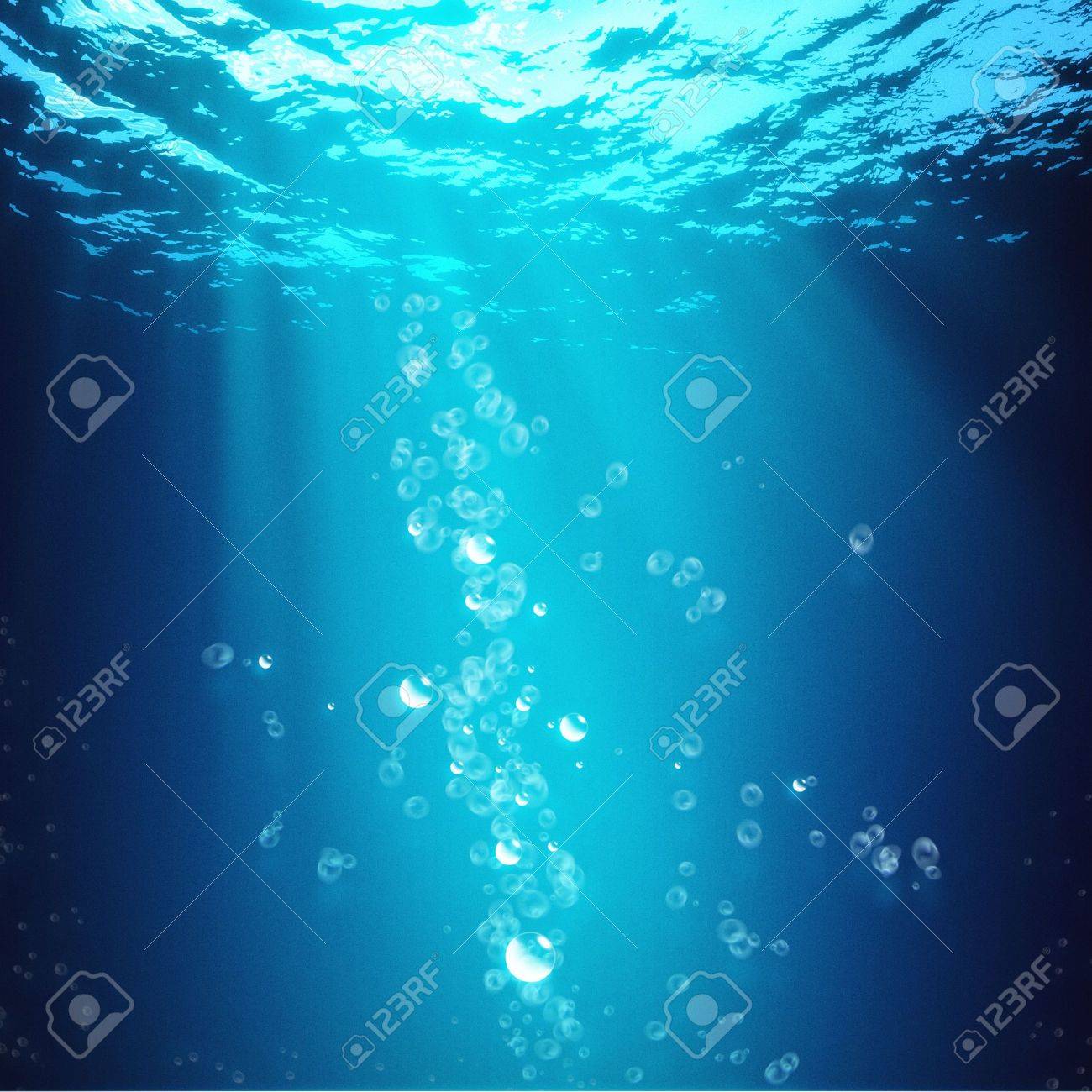 奈落の底 抽象的な水中背景 の写真素材 画像素材 Image