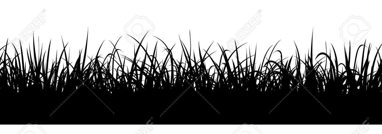 Download Black Grass Silhouette Seamless Illustration Meadow Border Royalty Free Cliparts Vectors And Stock Illustration Image 94528863