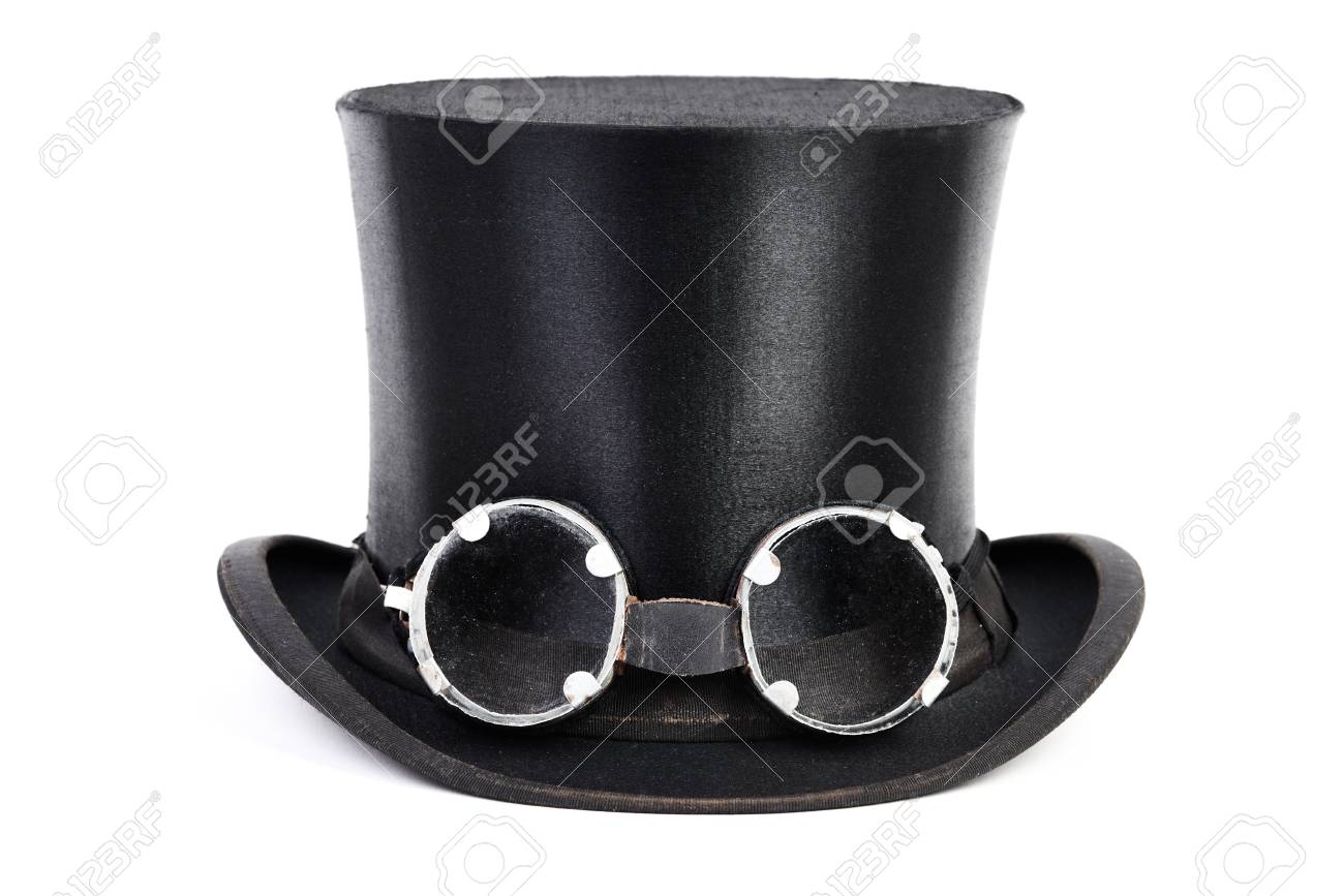 Goggles on top hat Clearance