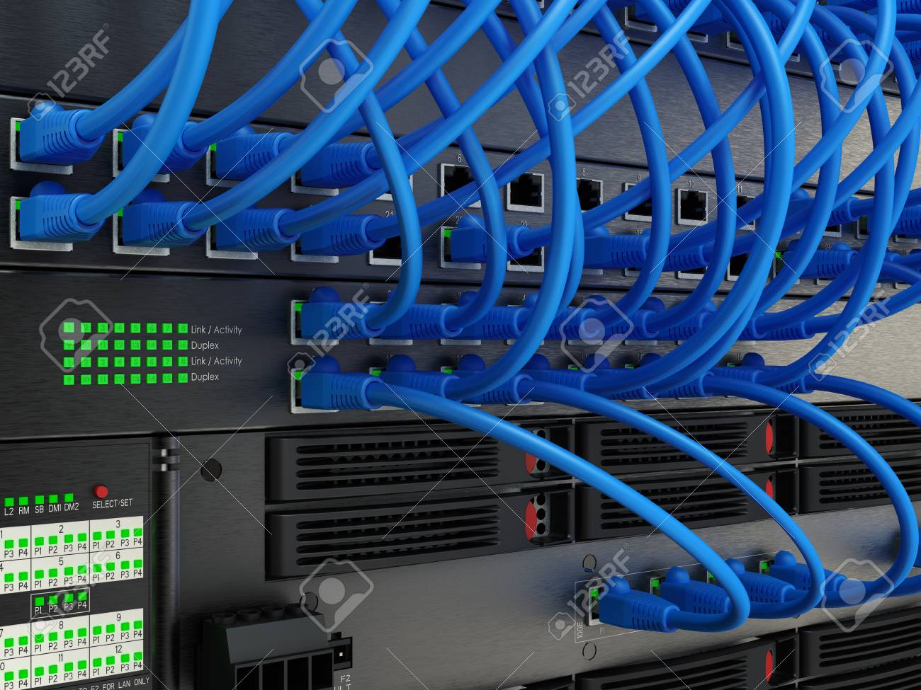 профиль серверной стойки. магазин на сервере. 5e, 48 портов rj45/110, t568a/b signapro/signamax™. кроссировка патч панели. серверная панель.