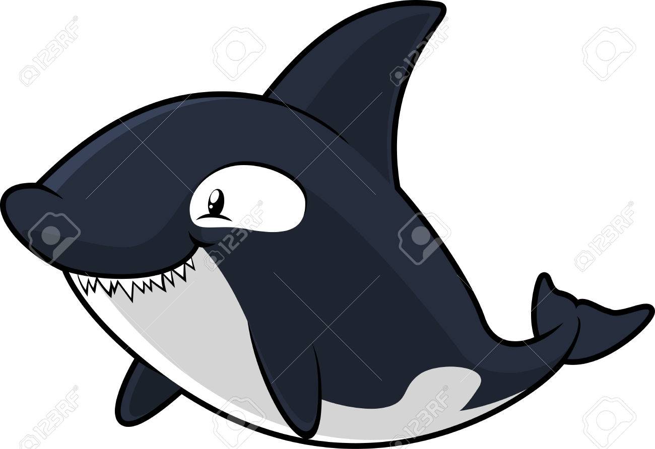 危険を示す青とグレーのシャチ歯ベクトル イラストです のイラスト素材 ベクタ Image