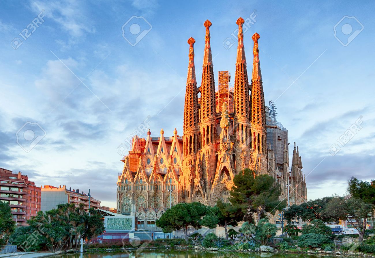BARCELONA, SPAIN - FEBRUARY 10: La Sagrada Familia - the impressive cathedral designed by Gaudi, which is being build since 19 March 1882 and is not finished yet February 10, 2016 in Barcelona, Spain. - 53090282 BARCELONA, SPAIN - FEBRUARY 10: La Sagrada Familia - the impressive cathedral designed by Gaudi, which is being build since 19 March 1882 and is not finished yet February 10, 2016 in Barcelona, Spain. - 53090282