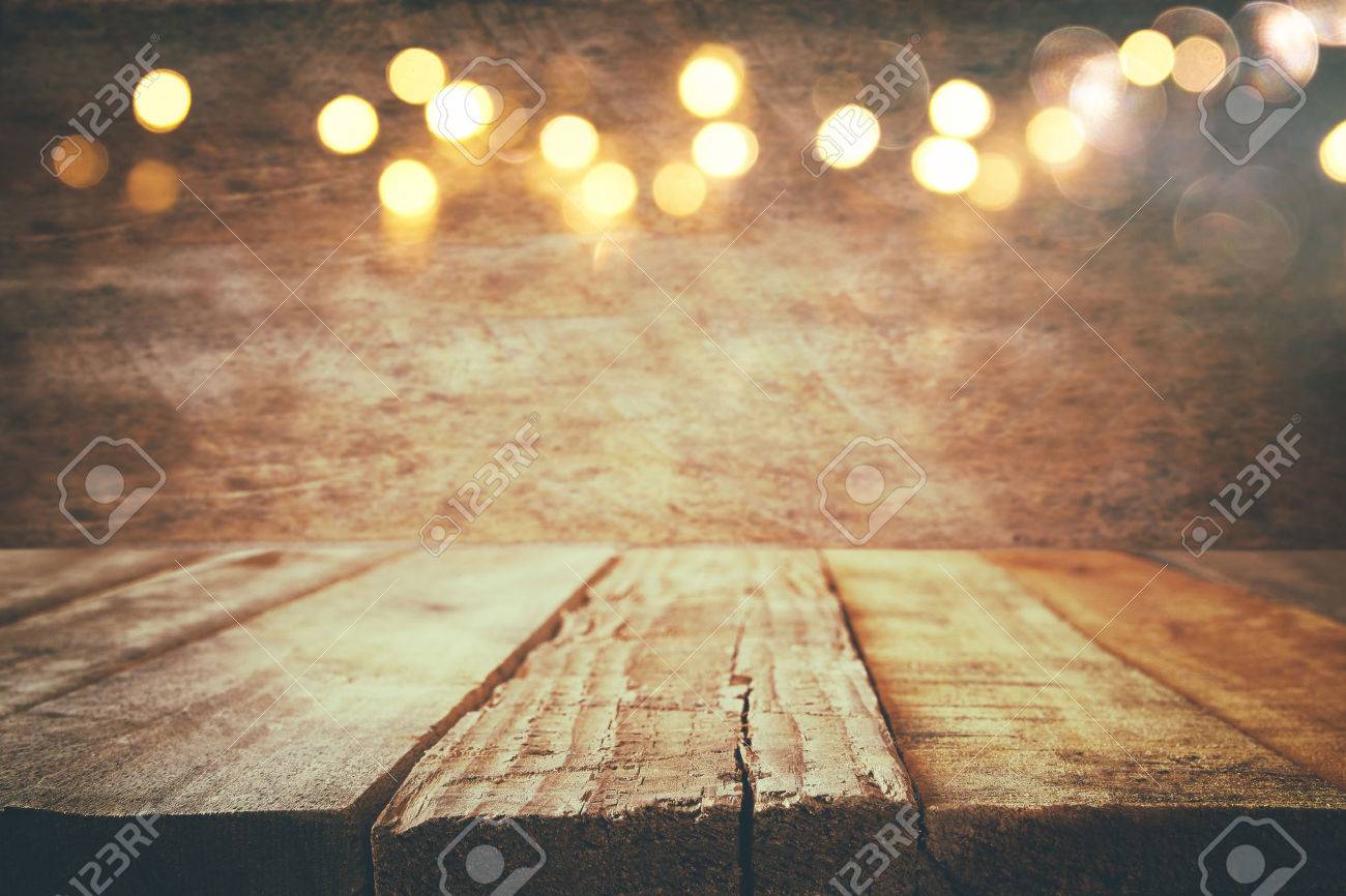 empty table in front