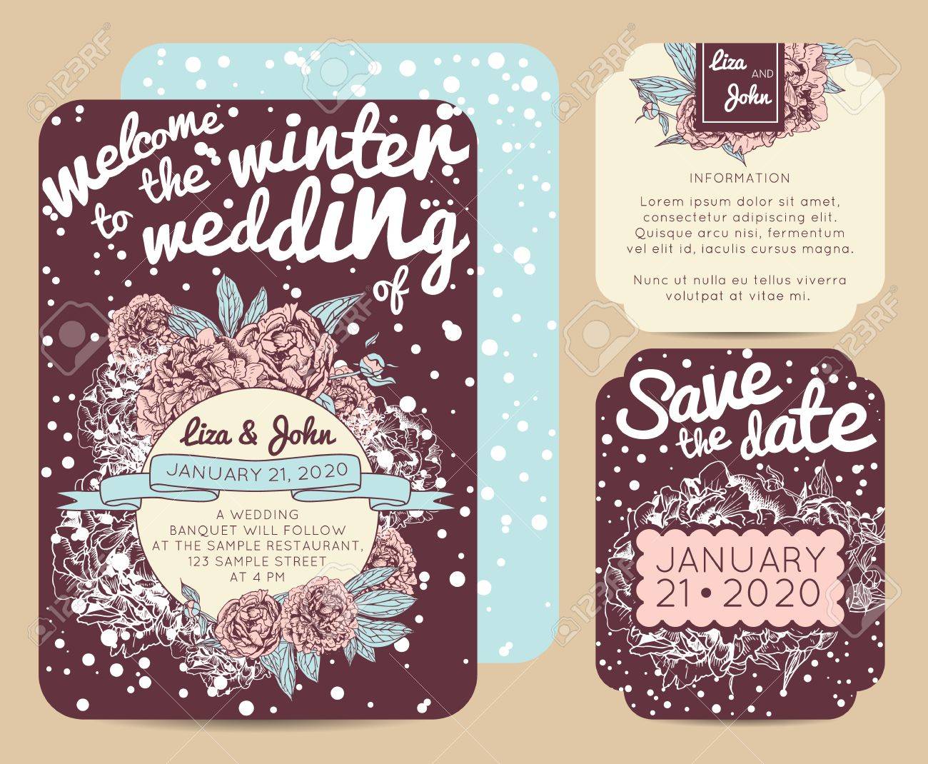 electronic save the date card