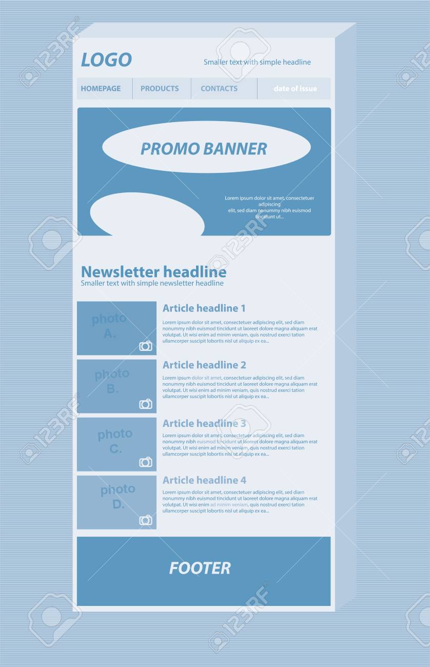 newsletter layout template