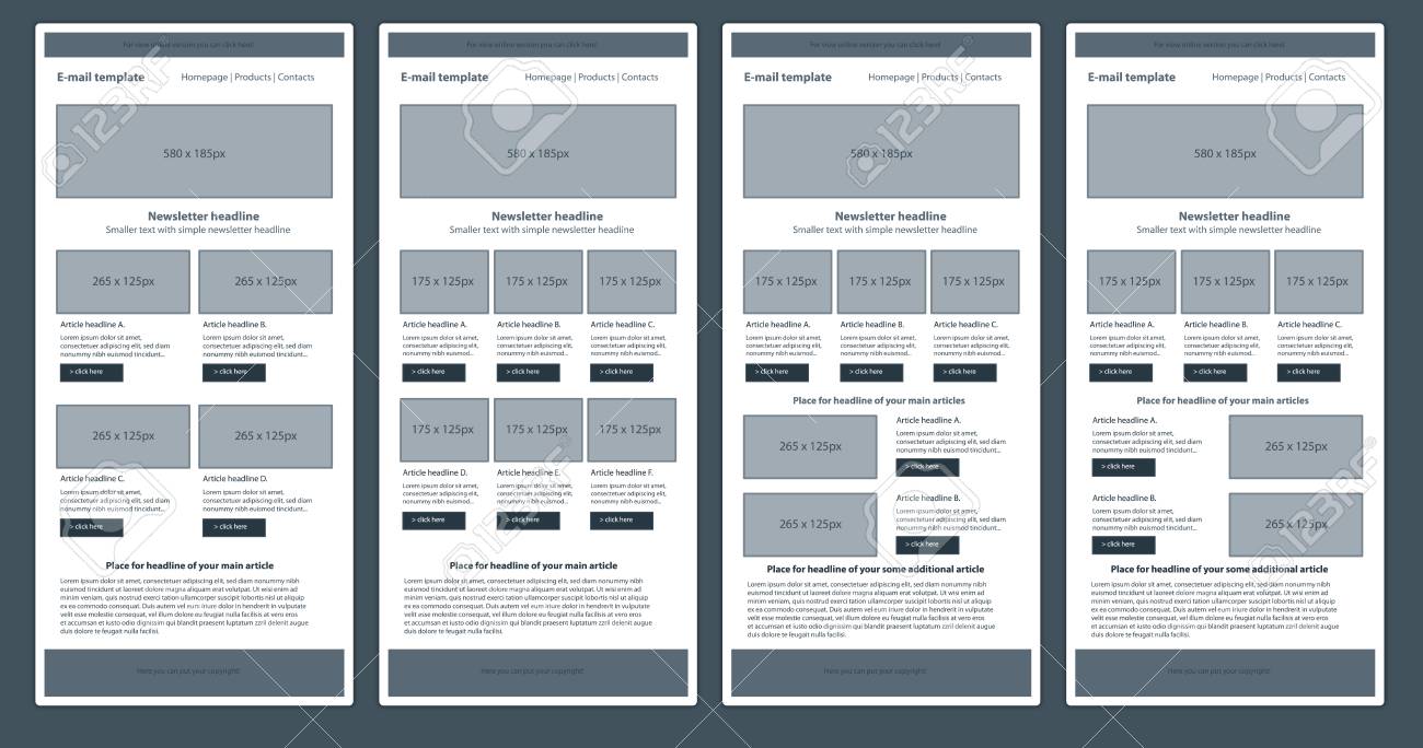 responsive newsletter template for business or non profit