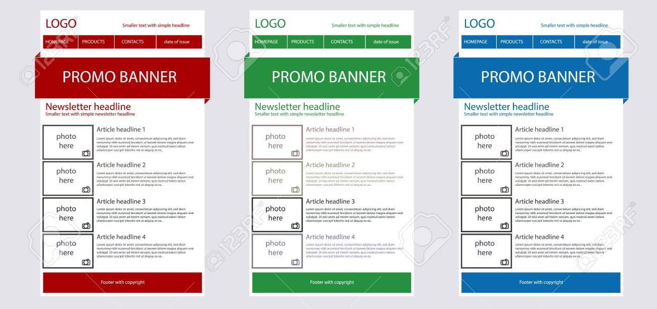 responsive newsletter template for business or non profit