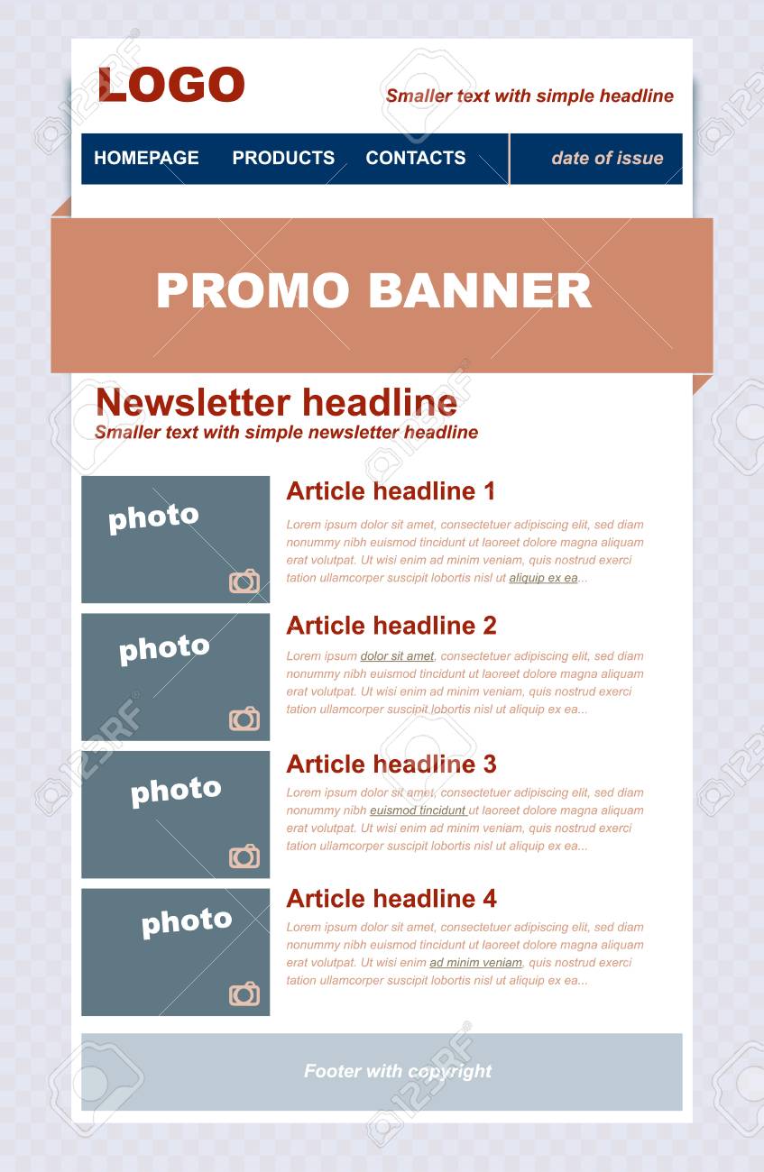 responsive newsletter template for business or non profit