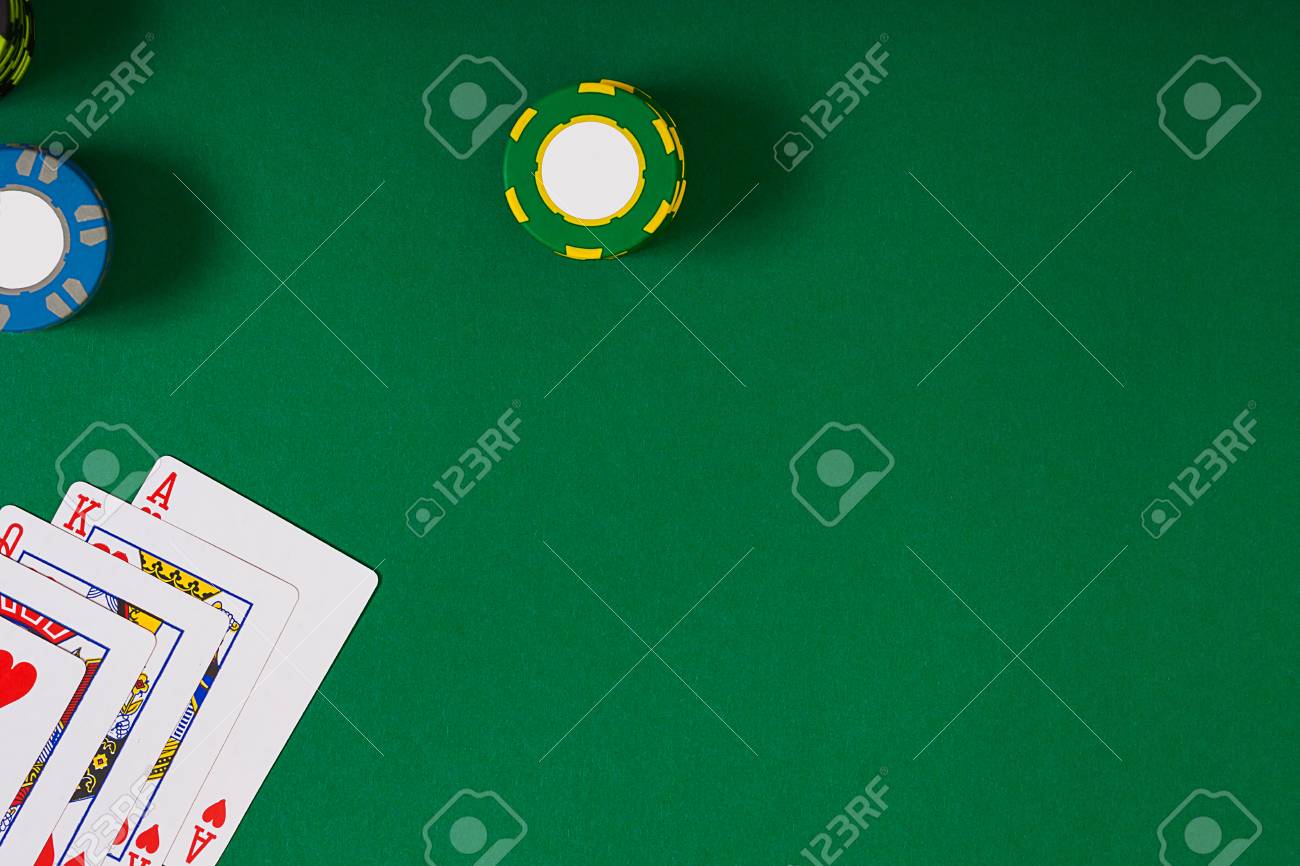 banner template layout mockup for online casino green table