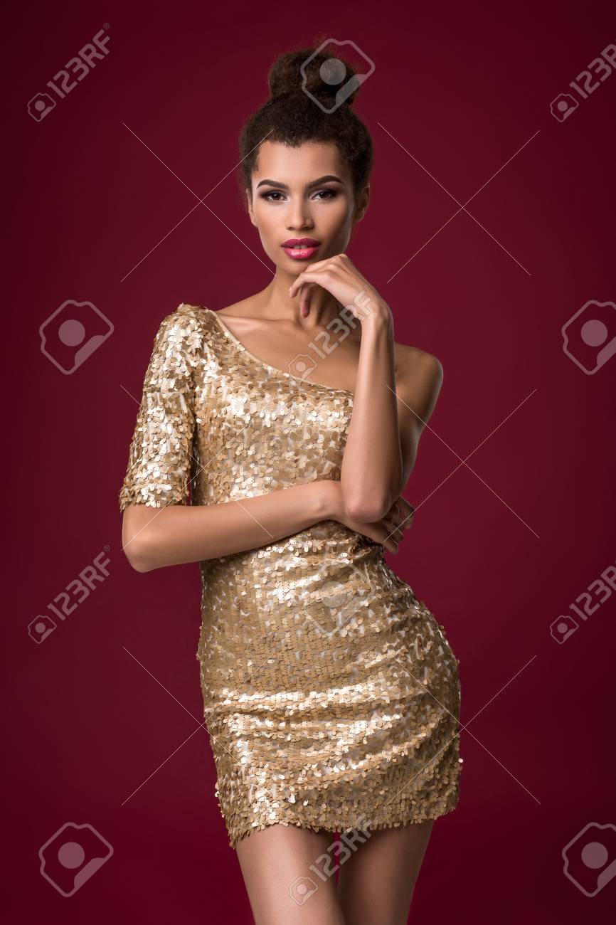 Sexy Gold Dress