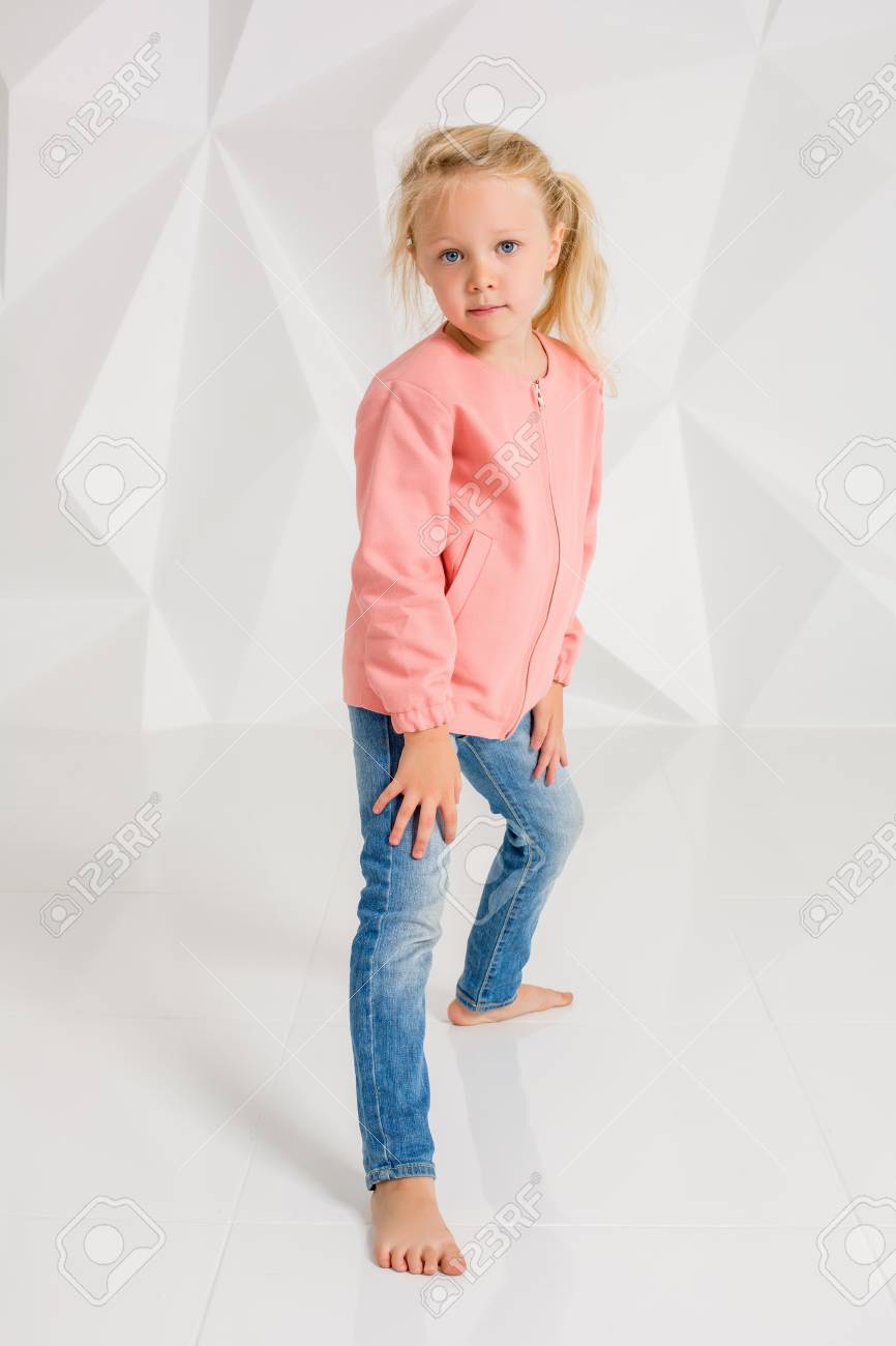 little girl blue jeans